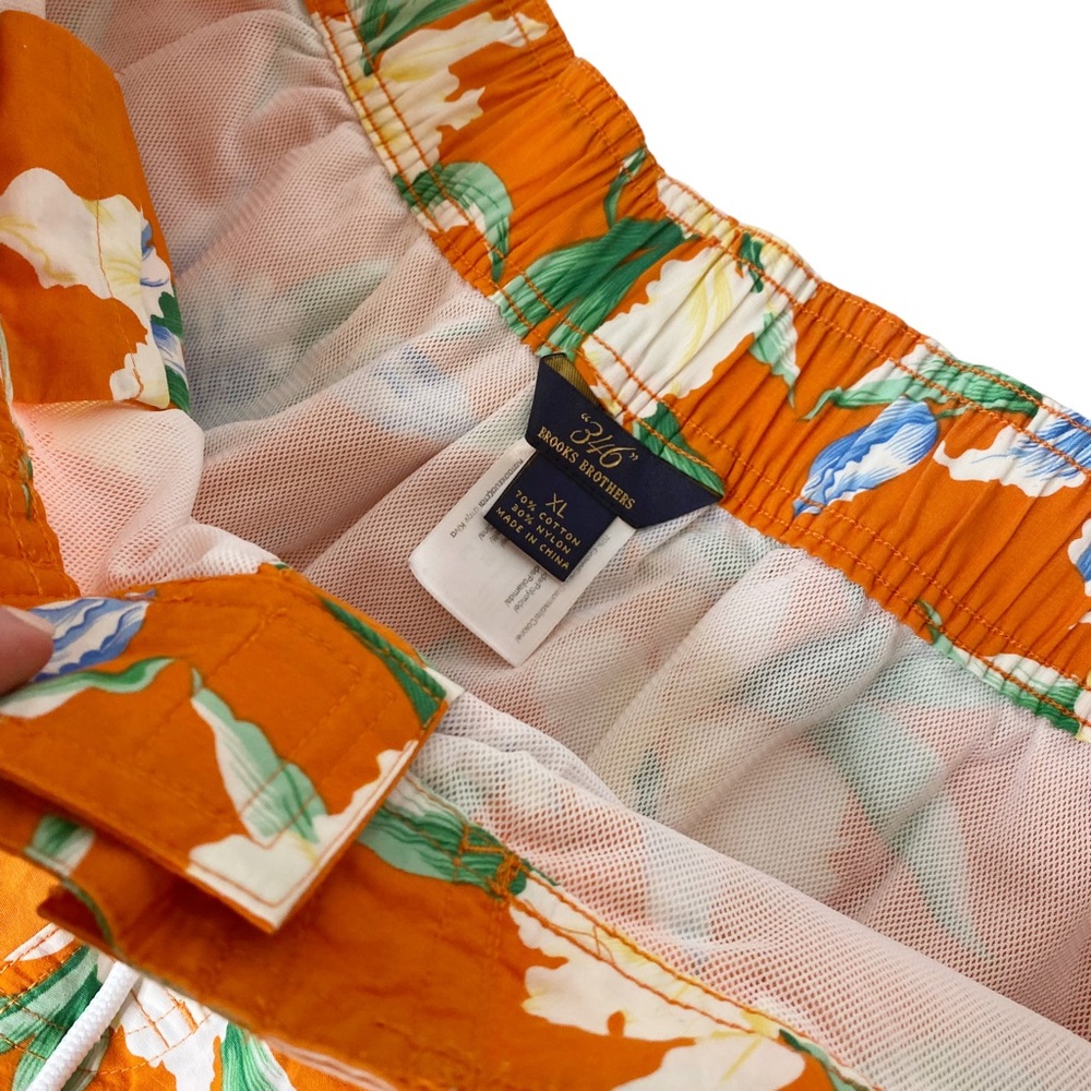 Brooks Brothers Tropical Hawaiian Swim Shorts Trunks XL - Picture 3 of 4
